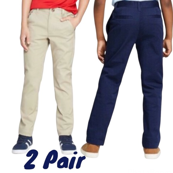 Cat & Jack Bottoms Cat Jack Uniform Slacks Dress Pants 2 Pair